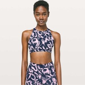 1. Lululemon Free To Be Serene Bra *High
Neck
Graffiti Pop Antoinette True Navy